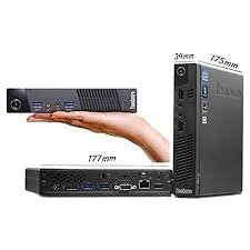 LENOVO THINKCENTRE M93/73P MINI PC (INTEL CORE I3 4TH GEN, 8 GB RAM, 256 GB SSD, WINDOWS 10 PRO, MS OFFICE|INTEL HD GRAPHICS|USB, ETHERNET,VGA|PAN INDIA WARRANTY), BLACK