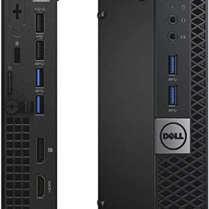 Dell Optiplex 3050 Tiny Intel Core i3-6th Gen Desktop (8 GB RAM/256 GB SSD/Integrated Graphics/Windows 10 Pro, MS Office, Black)